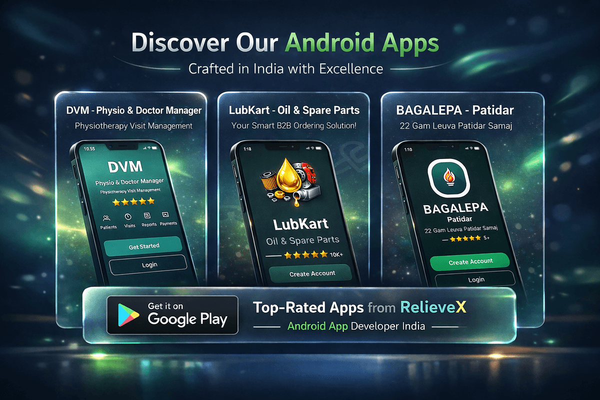 RelieveX Labs Android applications on Google Play Store