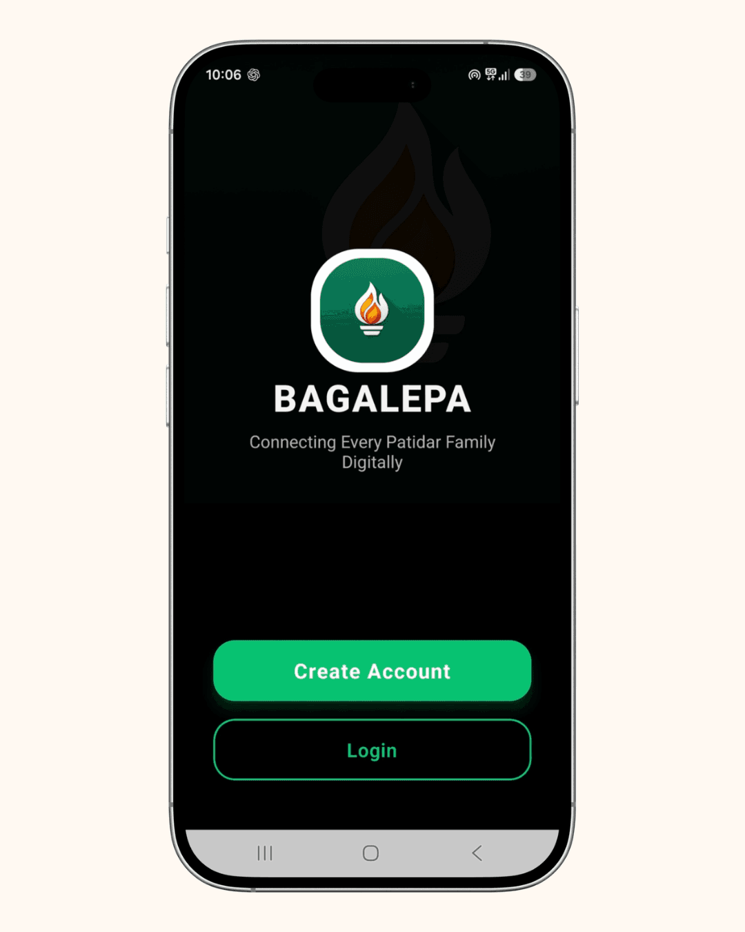 BAGALEPA β Patidar Community App | 22 Gam Leuva Patidar Samaj Social Platform preview