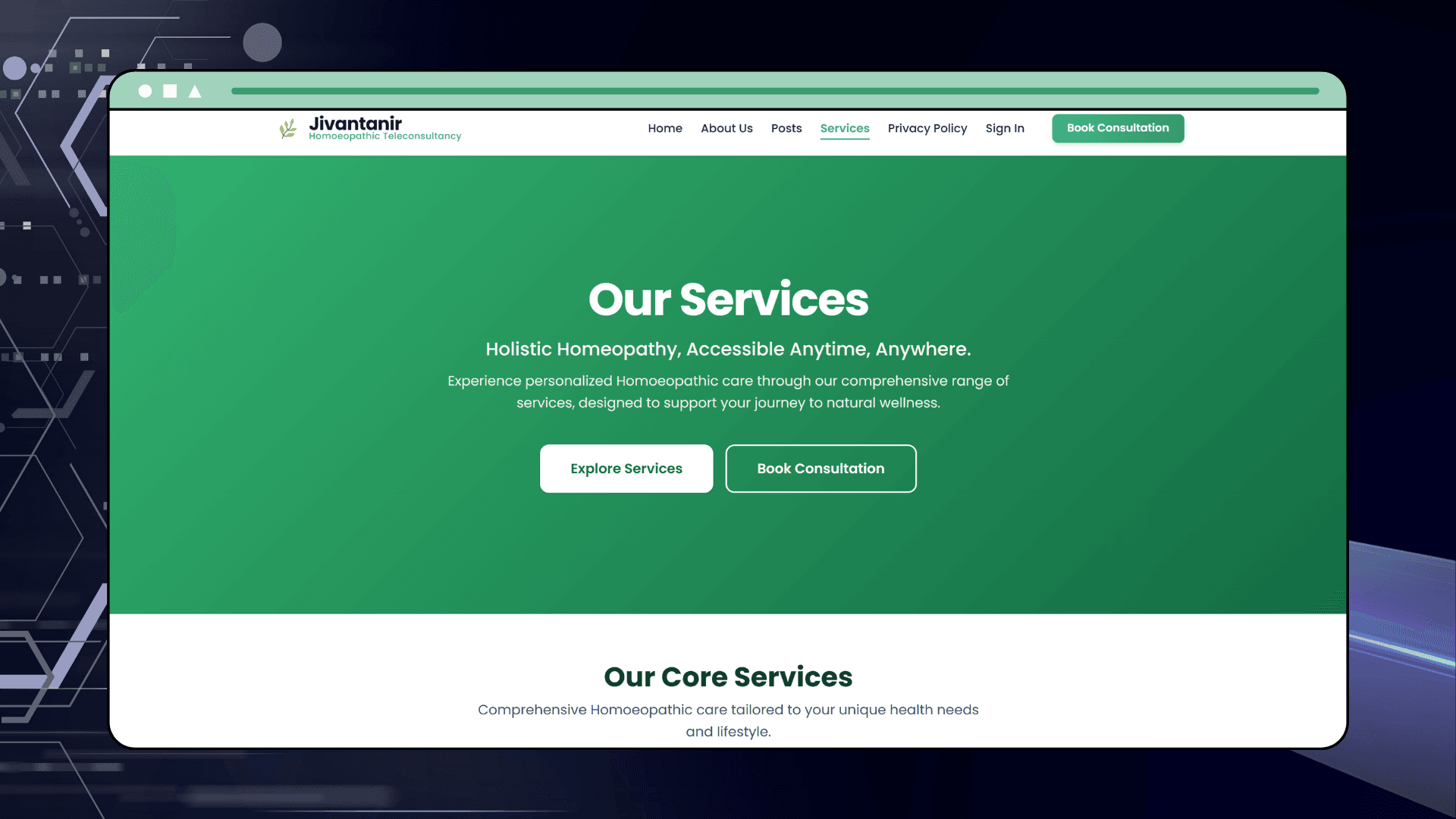 Jivantanir – Homeopathic Teleconsultation Platform | Online Doctor Consultation System India preview