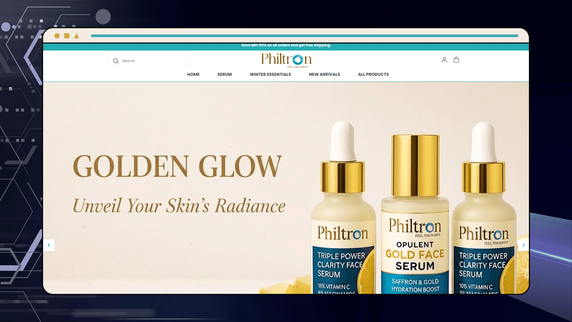 Philtron – Skincare eCommerce Website | WooCommerce Beauty Products Store Development preview