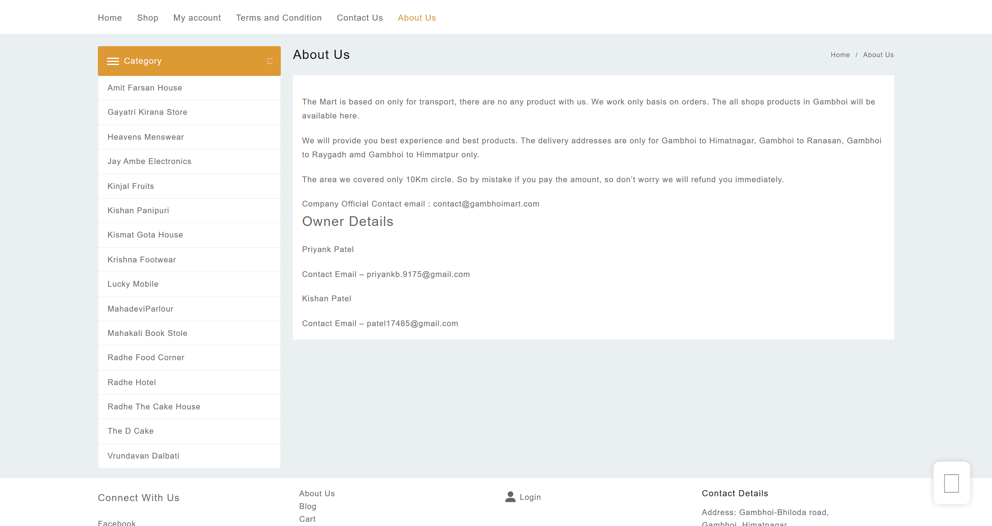 Gambhoi Mart – Multi-Vendor Local Marketplace Platform | Hyperlocal Delivery System in Gujarat preview